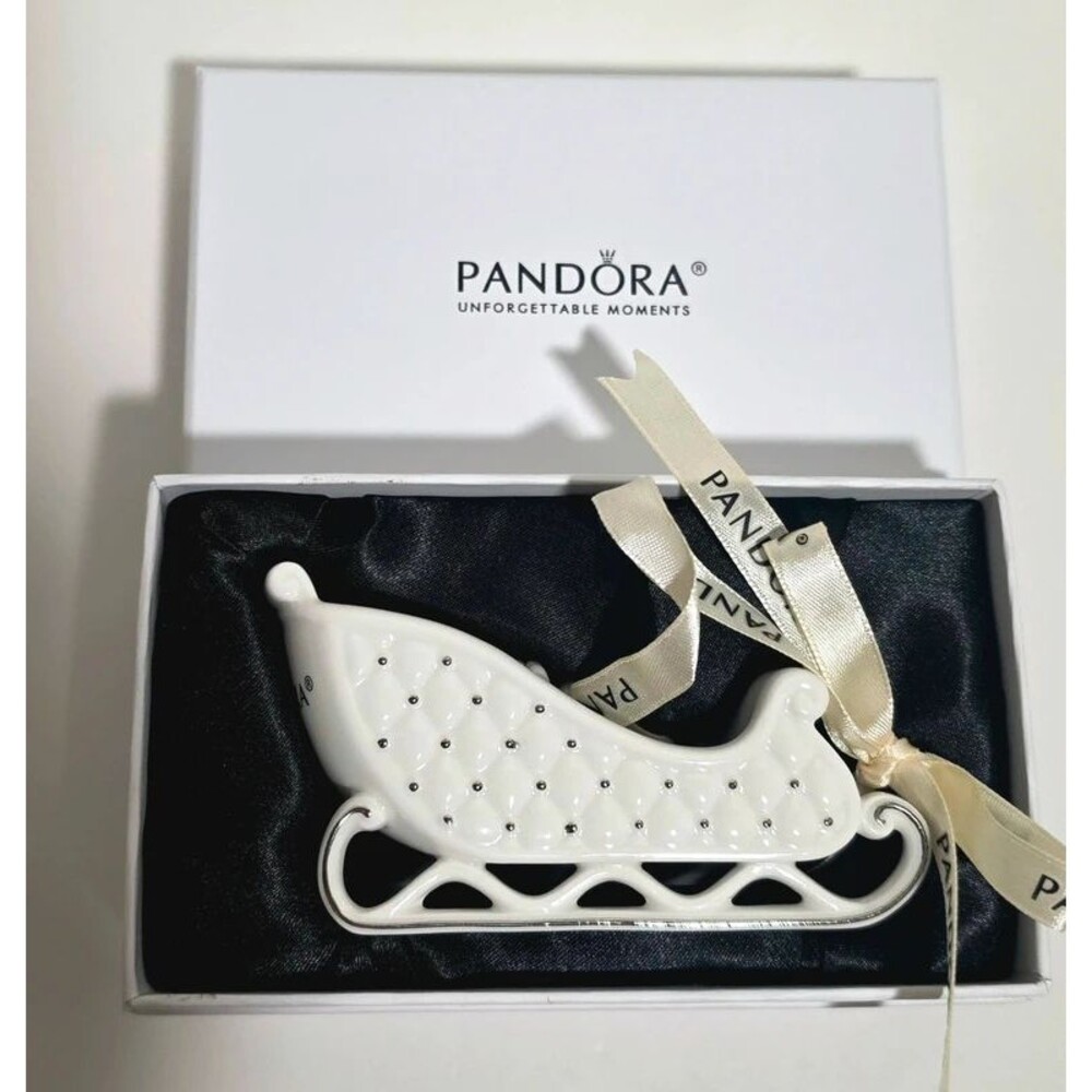 Pandora porcelain sleigh ornament 2014